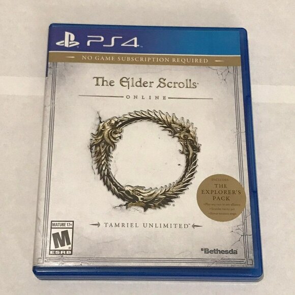 PS4 The Elder Scrolls Online Tamriel Unlimited CIB Playstation 4 - Picture 1 of 3